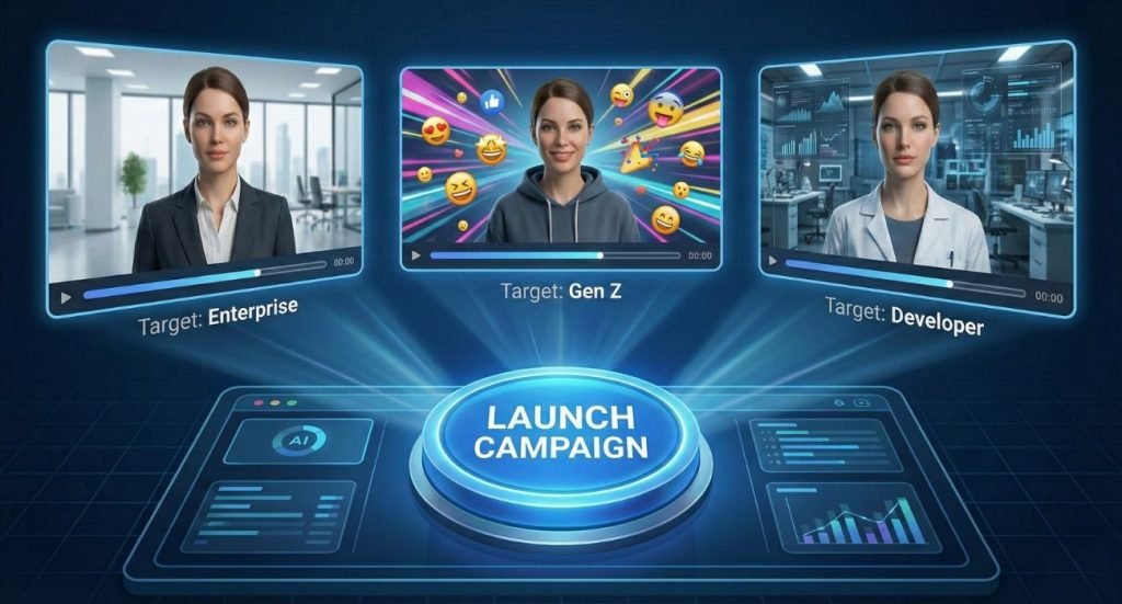 AI-generated product launch videos