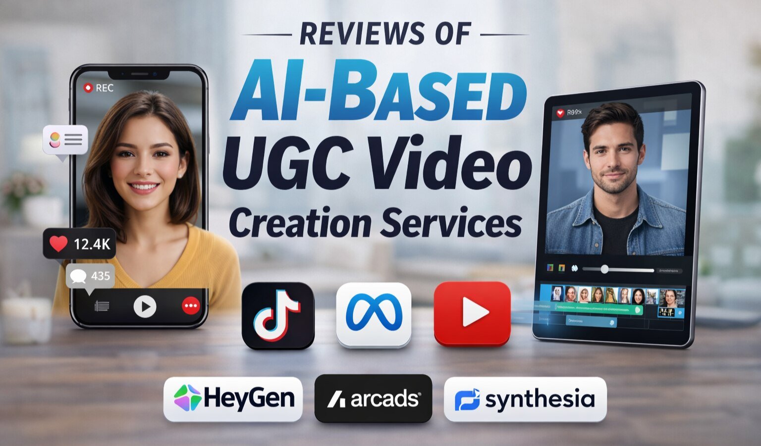 reviews of ai-based ugc video creation services​