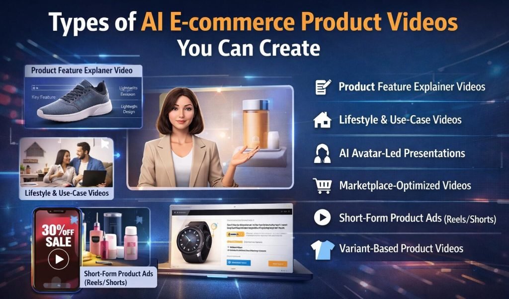 types of ai ecommerce videos